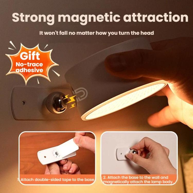 Magnetic 360-degree Rotating Rechargeable Wall Light Night Light for Cabinets, Closet, Hallway, Infrared Remote Control Version 1200mAh, Infrared Remote Control Version 4000mAh, Human Body Sensor Version 1200mAh, Human Body Sensor Version 4000mAh