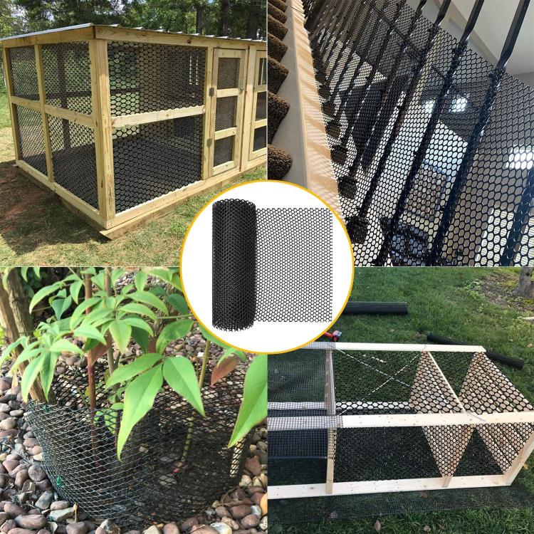 40x300cm Hexagonal Plastic Fence Gardening Flower Poultry Enclosure