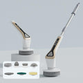 7 In 1 Extendable Electric Cleaning Brush Multi-Surface Scrubber for Bathroom, Stove, Car & Tile