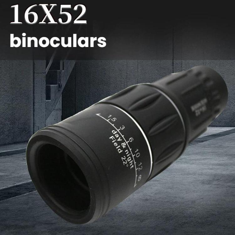 16x52 Outdoor Low-Light Night Vision Monocular Phone Photography Monocular, Single+Bag, With Bag+Phone Holder, With Bag+Phone Holder+Tripod