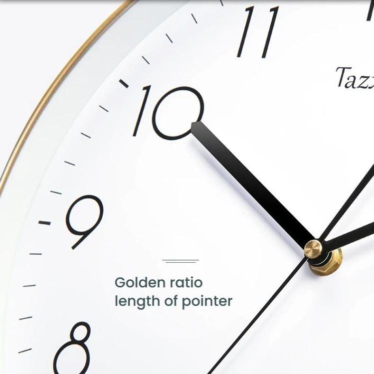 12 Inch No Drill Wall Clock Modern Silent Quartz Clock Sleek Home/Office Decor, Gray Bottom, Deer, Blue White, Panda, Wood Grain, Tri-color, Sky, Gold-edged Wood Grain, Black Bottom
