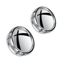 Car Suction Cup Type Wide-angle Reversing Mirror With Rain Guard, Silver, Black, White, Red, Blue