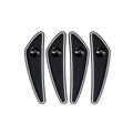4pcs /Set Car Door Corner Anti-scratch Rearview Mirror Protectors, Black, Red, White, Gray, Luminous