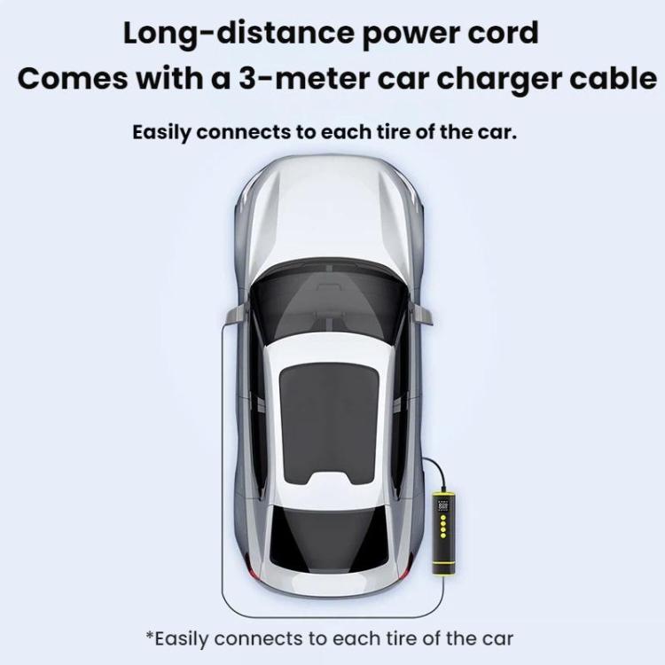Car Portable Digital Display Electric Wired Air Pump