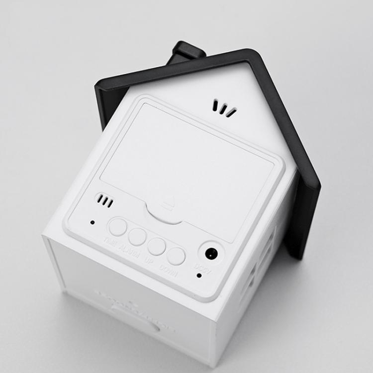 House-Shaped LCD Alarm Clock Multifunctional Children Clock Bedside Clock With Night Light