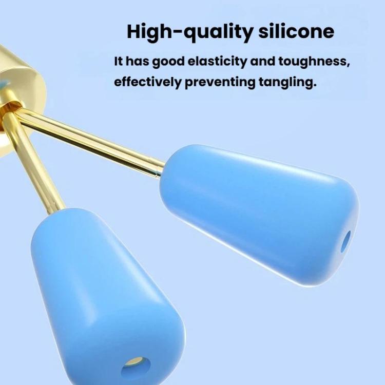 75pcs Anti-Tangle Figure 8 Swivel Connector Anti-Tangle Silicone Quick Leader Clip, Small, Medium, Large
