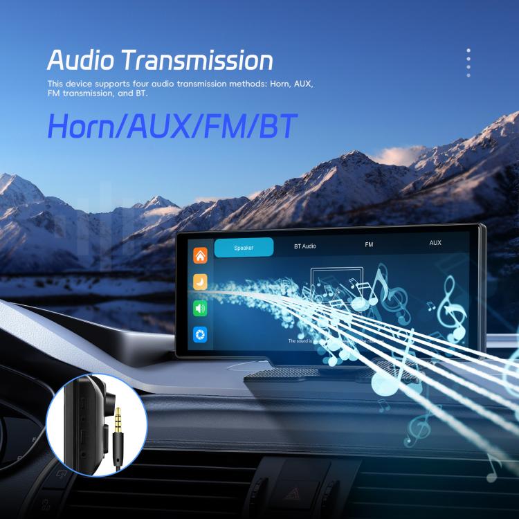 4K HD Car Recorder Car Navigator Carplay Car Center Monitor, A4473