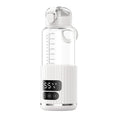 Portable Baby Bottle Warmer 15000mAh Wireless Smart Heating Cup with Adjustable Temp & Constant 48H Warm, IPX6 Waterproof, Glass White, Glass Green