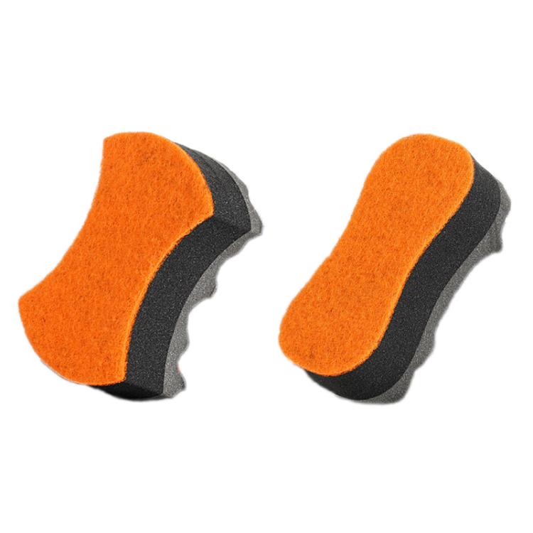 Three-layer High-density Sponge Wave Car Wash Cleaning Products, Random Color Delivery, Waist-shaped, Figure-eight Shaped