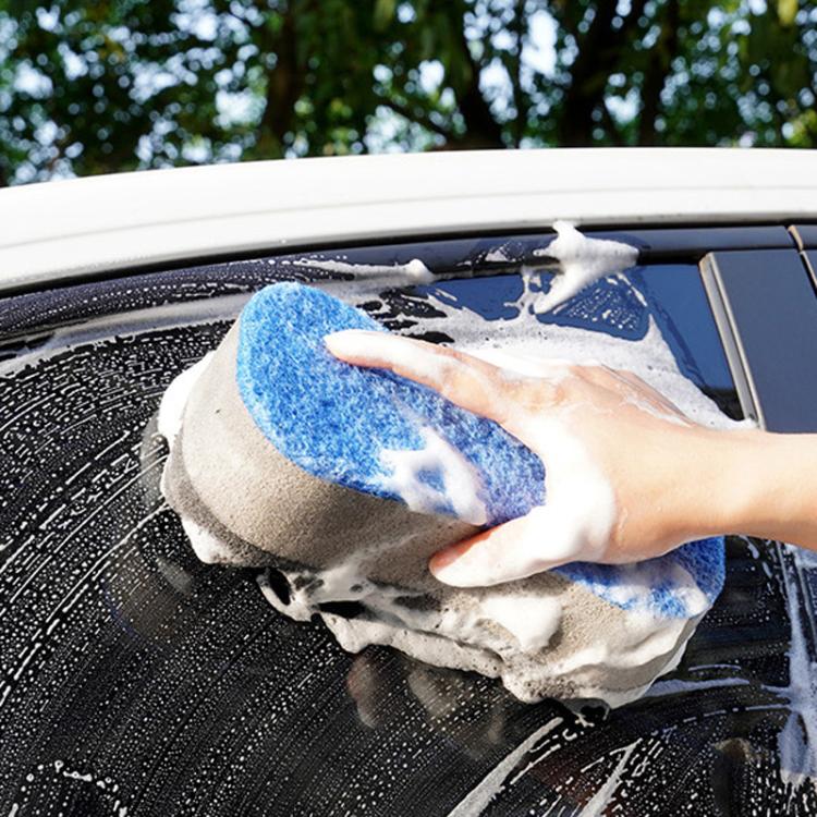 Three-layer High-density Sponge Wave Car Wash Cleaning Products, Random Color Delivery, Waist-shaped, Figure-eight Shaped