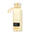 450ml Portable Wireless Baby Bottle Warmer 15000mAh Rechargeable Heating Cup 37-55 degrees, Stainless Steel, Glass