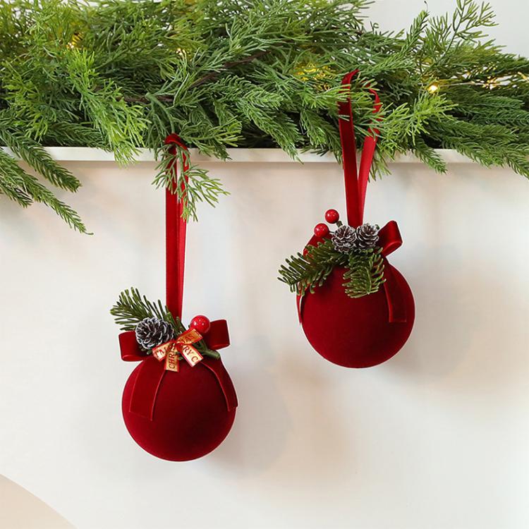 Christmas Flocking Decorations Window Hanging Accessories, Bell, Ball Bells, Alphabet Sign Double Bells, Bell Bow, Round Ring, Bow Double Bells, Christmas Ball, Christmas Ball Style B, Medium Bell, Hand-painted English Style A, Double Bell Ring Style B...