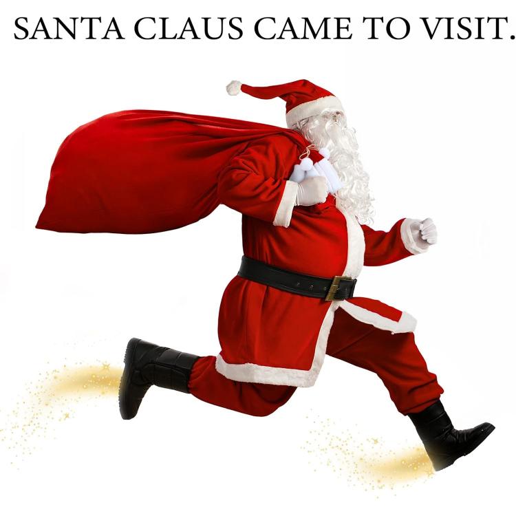 Velvet Santa Drawstring Bag Jumbo Holiday Candy Sack Christmas Gift Bags With Cinch Closure, 70x50cm, 70x100cm