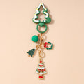 Christmas Keychain Pendant Bag Decoration, Christmas Tree Wreath, Santa Claus Gloves, Christmas Snowman Gift