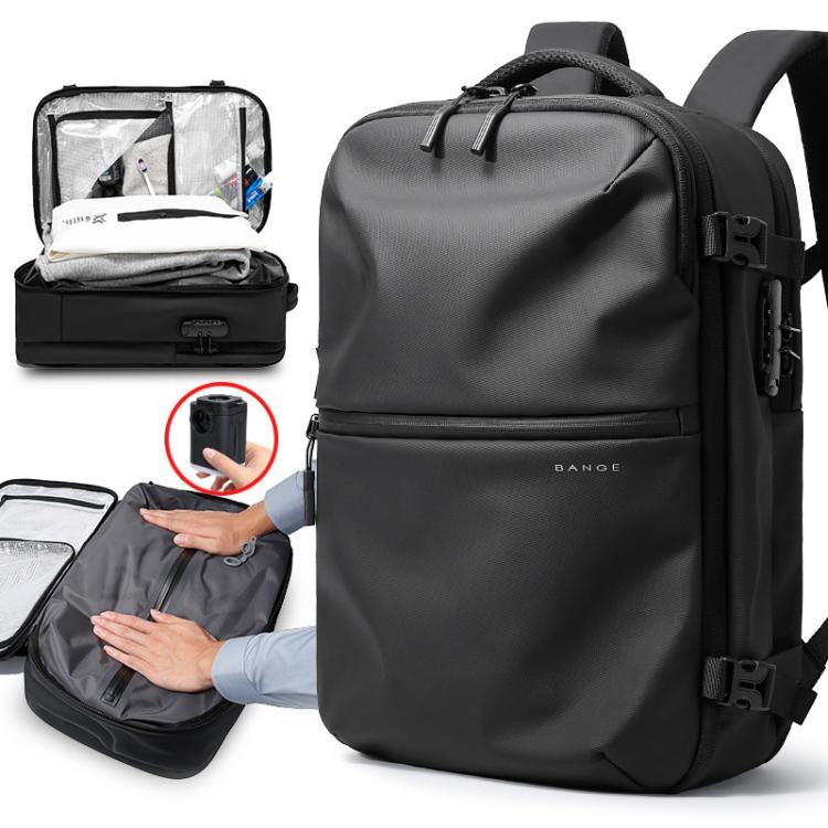 BANGE 7875-1 Vacuum Compression Backpack Unisex Large-Capacity Travel Backpack