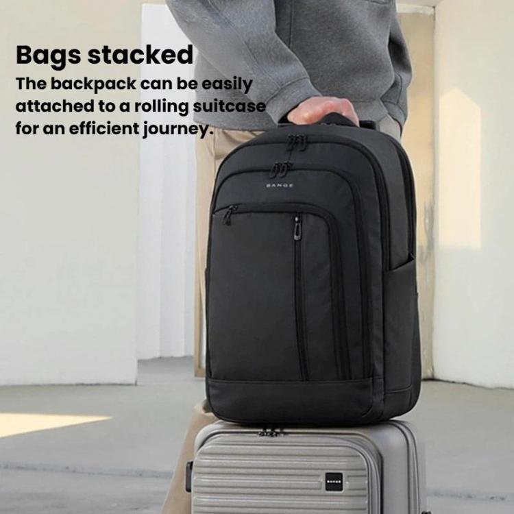 BANGE BG-3076 Men Large-Capacity Travel Backpack Multi-Compartment Laptop Backpack