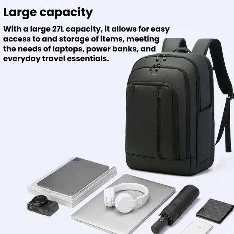 BANGE BG-3076 Men Large-Capacity Travel Backpack Multi-Compartment Laptop Backpack