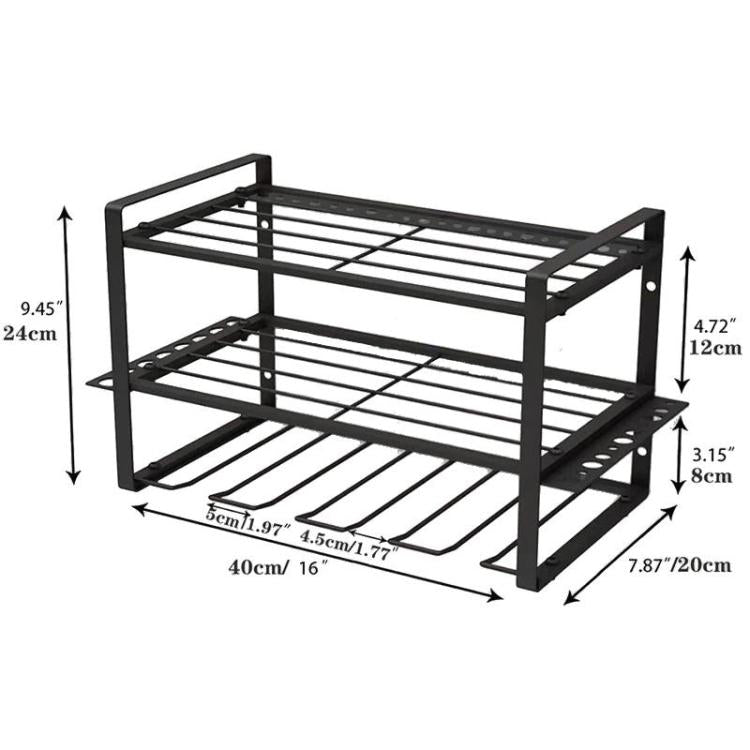 Power Tool Storage Rack Wall-Mounted Hardware Tool Rack, 3 Layers, 4 Layers, B-3 Layers