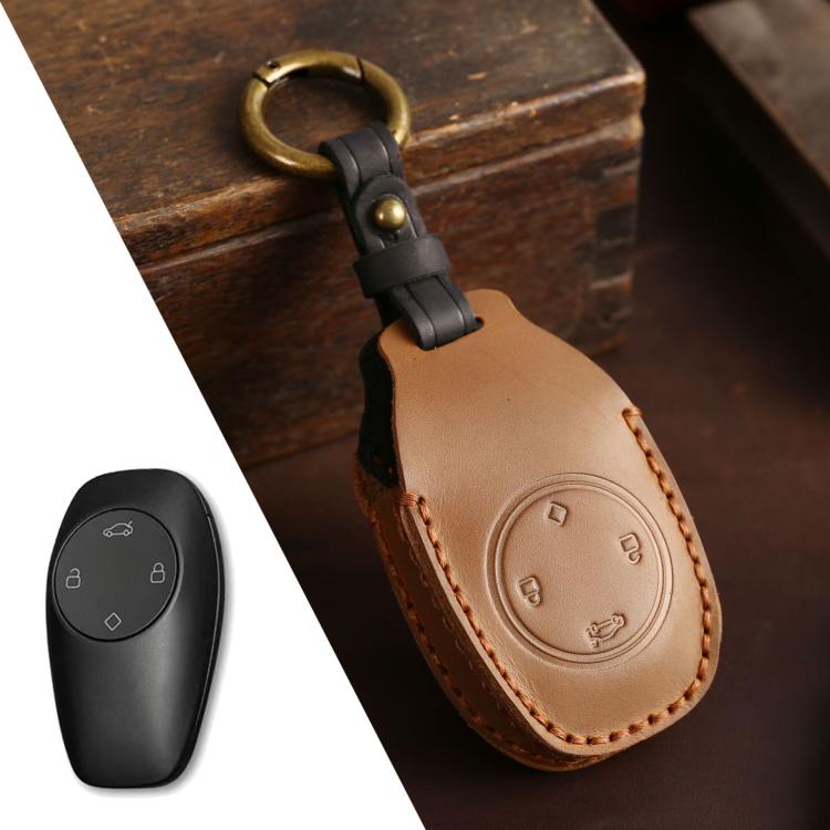 For Leapmotor T03 Hallmo Genuine Leather Car Key Cover
