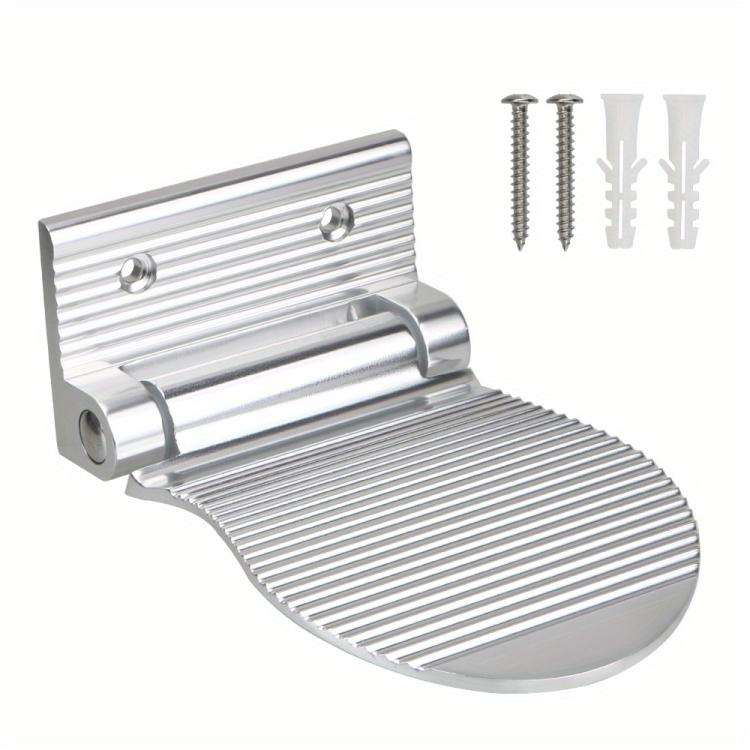 Space Aluminum Bathroom Step Stool Anti-Slip Shower Footrest for Pregnant Women & Elderly