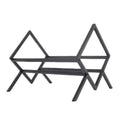 Desktop Iron Bookcase Vinyl Record Magazine Storage Rack, Iron