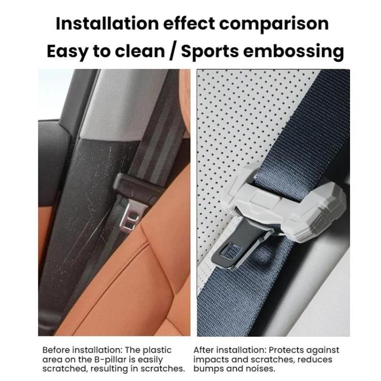 For Leapmotor B10 Silicone Seatbelt Fixing Anti-collision Buckle Protective Cover