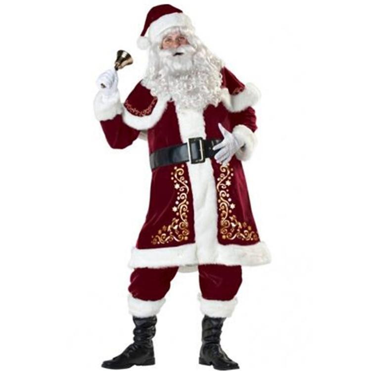Christmas Printed Clothing For Men Santa Claus Cosplay Costume Set, M, L, XL, XXL, XXXL, 4XL