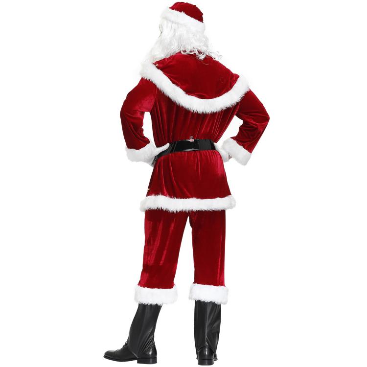 Christmas Printed Clothing For Men Santa Claus Cosplay Costume Set, M, L, XL, XXL, XXXL, 4XL