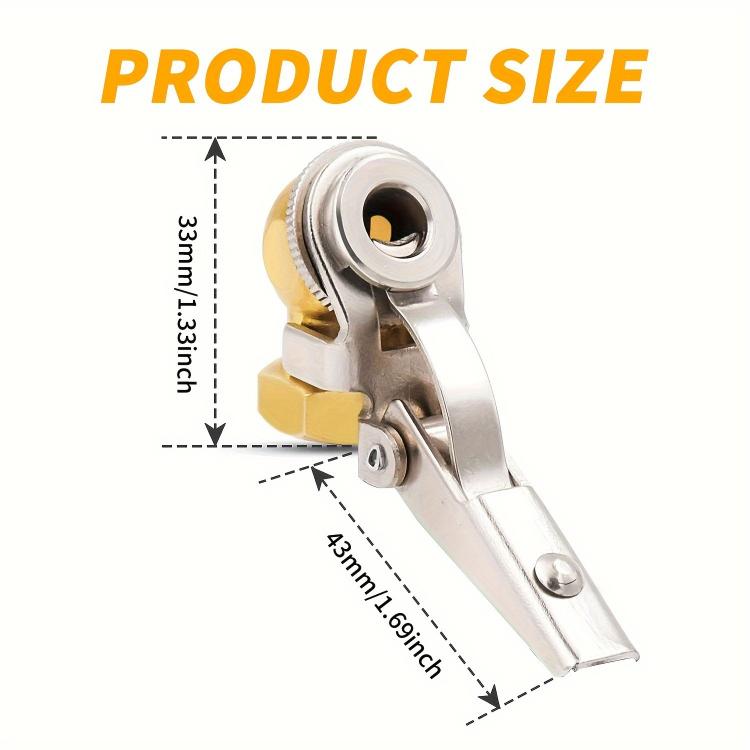 2pcs Car Tire Repair Inflation Chuck Internal Thread Air Inflator