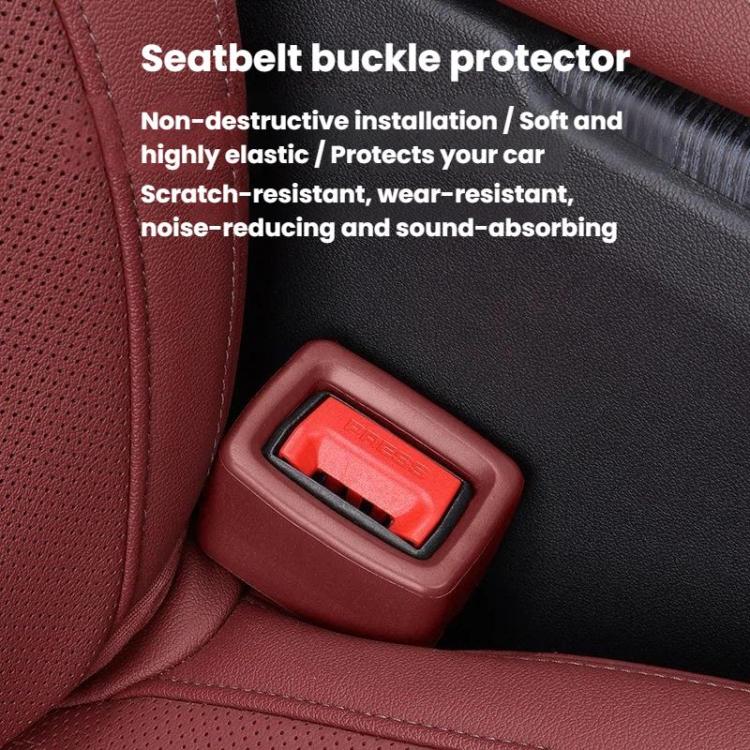 2pcs Universal Car Seat Belt Buckle Holder Seat Belt Bracket