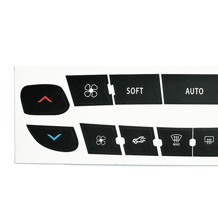 For Renault Megane / Master / Scenic 10pcs Air Conditioning Control Panel Button Repair Stickers, AC Button Repair Stickers