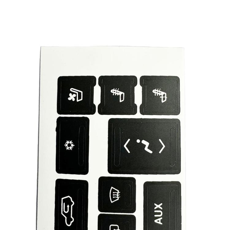 For Cadillac Escalade EXT / ESV 2007-2014 5pcs Air Conditioning Button Repair Stickers, AC Button Repair Stickers