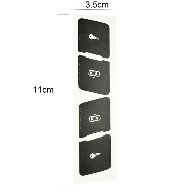 For Audi A3L 10pcs Matte Car Door Lock Control Switch Repair Stickers