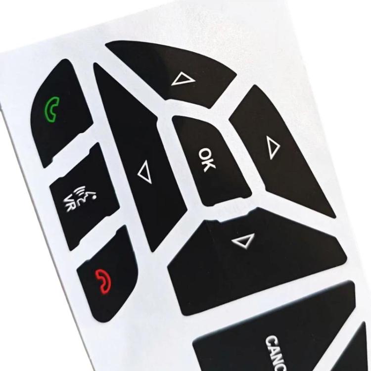 For Dodge 2016-2022 10pcs Car Steering Whee Button Repair Stickers