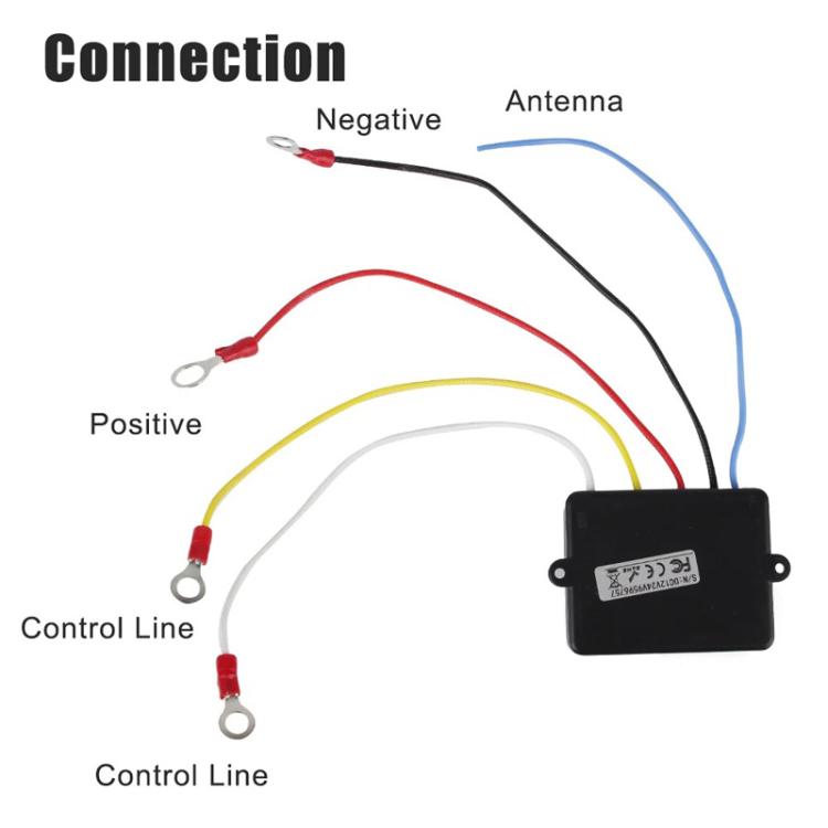 12V 24V Universal Wireless Winch Remote Control With Switch, CY-3K0