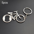 5pcs Bicycle Keychain With Bottle Opener Creative Metal Key Ring, A-030