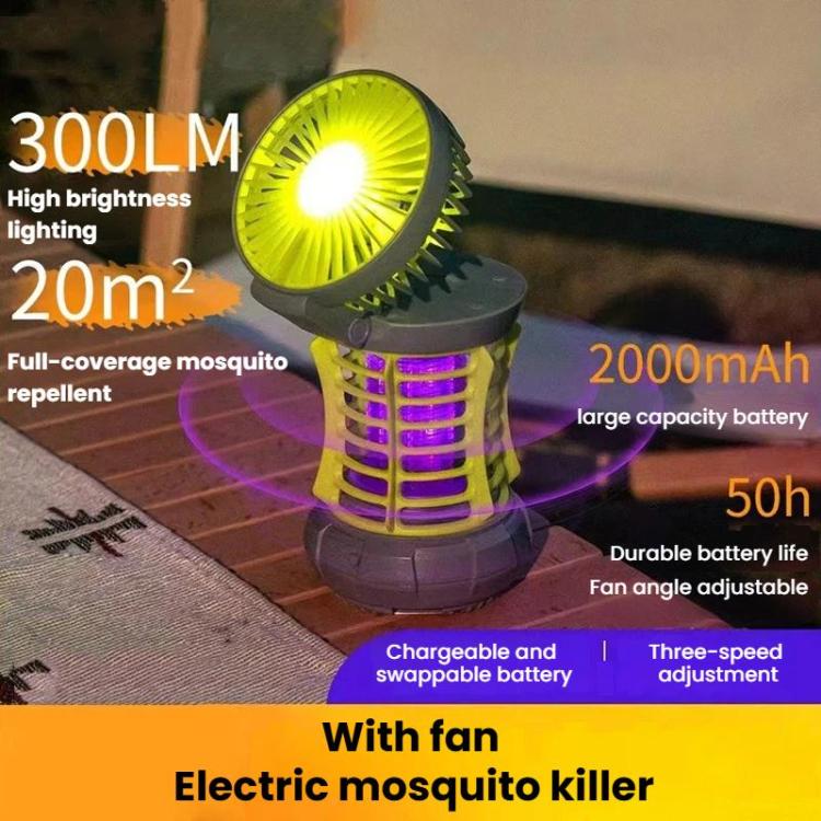SB-6802 Multi-Functional Waterproof Lighting Fan Mosquito Killer Lamp Portable Hanging Mosquito Repellent, SB-6802