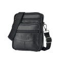 DEABOLAR 1140 Men Multi-Functional Crossbody Bag Belt-Wearable Leather Durable Zipper Shoulder Bag