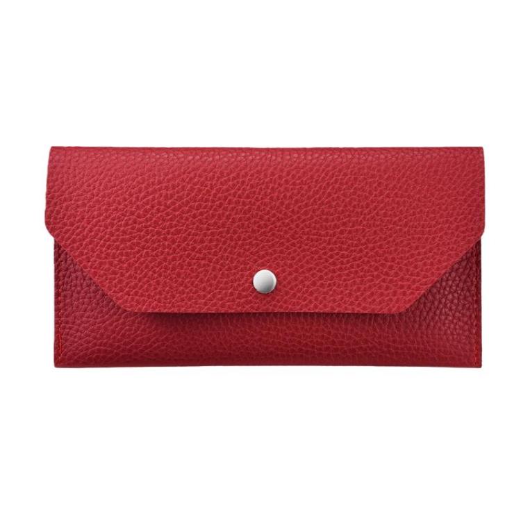 Long Leather Large-Capacity Wallet Women Versatile Clutch Bag
