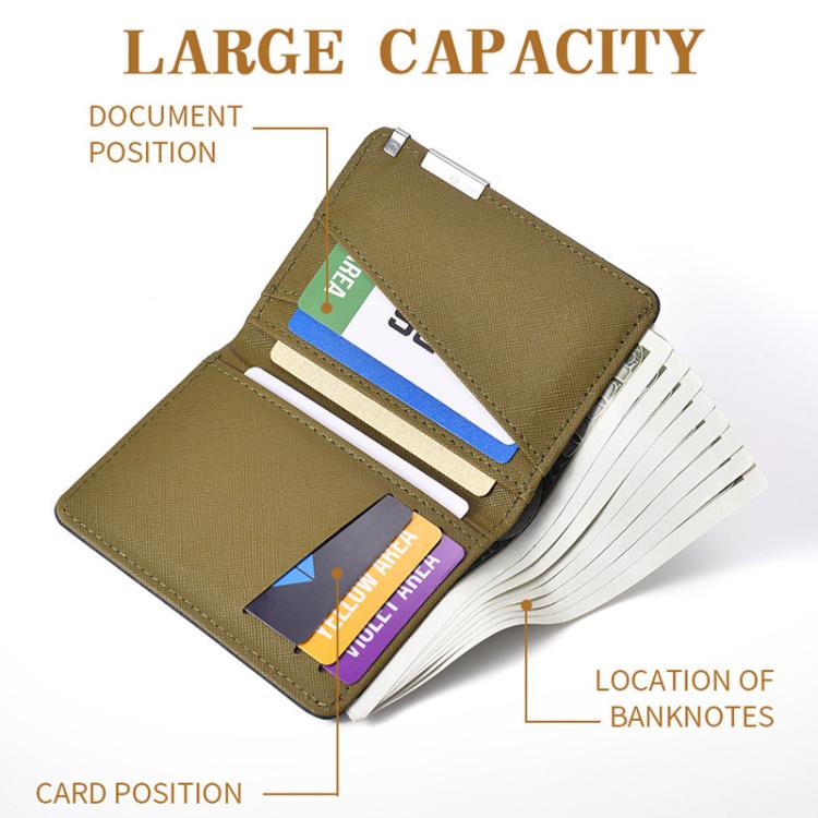 K3325 Men Short Compact Wallet Multi-Card Slot Bifold Card Holder