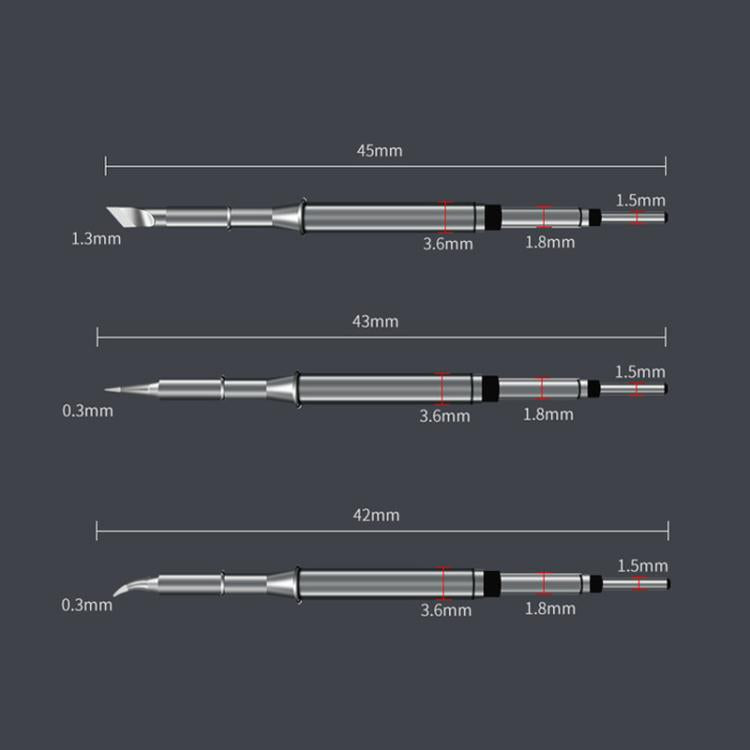 C115 Series Nano-Coated Soldering Tip For JBC T115 Handle Long Life Cartridge, C115-I Chisel, C115-IS Chisel Bent, C115-K Knife