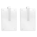 2pcs Acrylic Car Sun Visor Photo Clip Holder Magnetic Polaroid Clip
