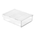Under Desk Hidden Drawer Organizer Invisible Storage Box for Stationery and Office Supplies, Medium Clear, Medium Clear Black, Large Clear, Large Clear Black, XL Clear