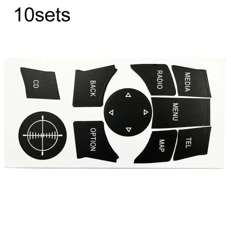 For BMW 3 Series / 5 Series 10sets IDrive Panel Button Repair Stickers