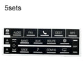 For Cadillac Escalade EXT / ESV 2007-2014 5sets Multimedia Speaker Button Repair Stickers