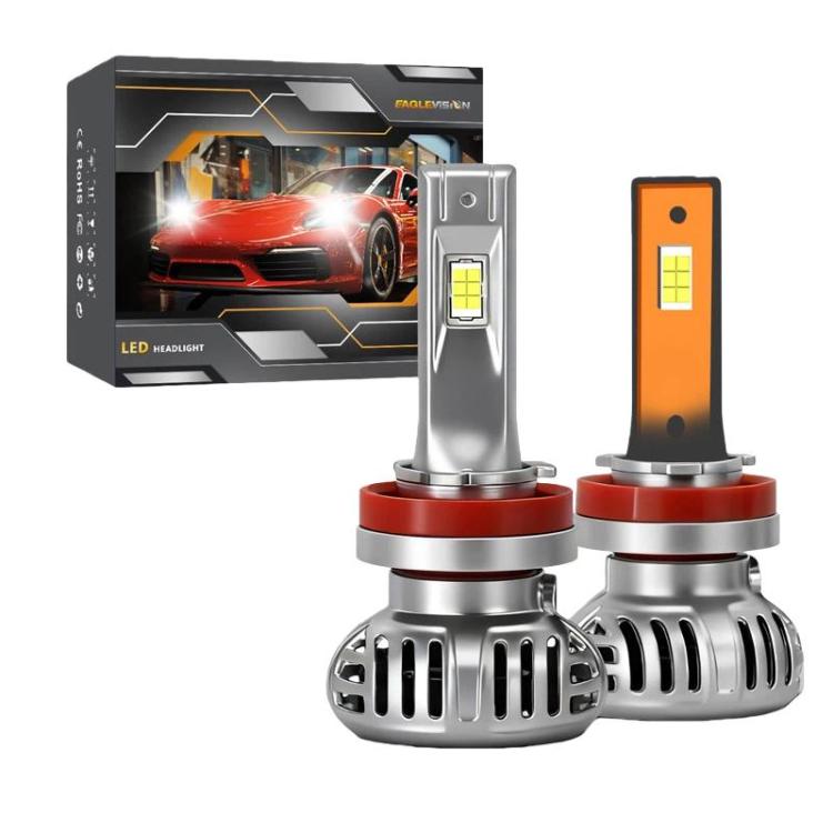 2pcs/Pack 50W 5000LM IP68 Waterproof Automotive LED Headlights, A6 H7, A6 H4, A6 H11, A6 9005, A6 9006