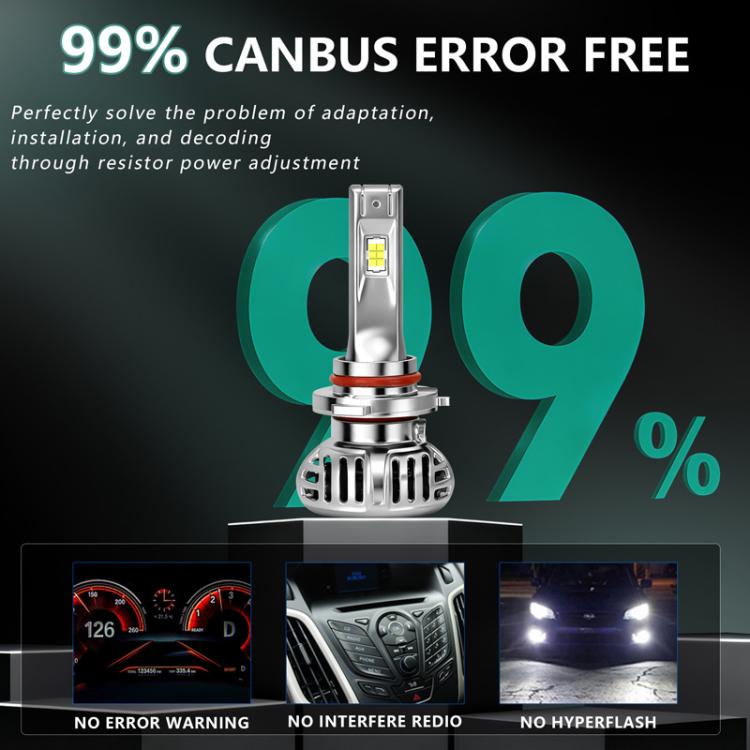 2pcs/Pack 50W 5000LM IP68 Waterproof Automotive LED Headlights, A6 H7, A6 H4, A6 H11, A6 9005, A6 9006