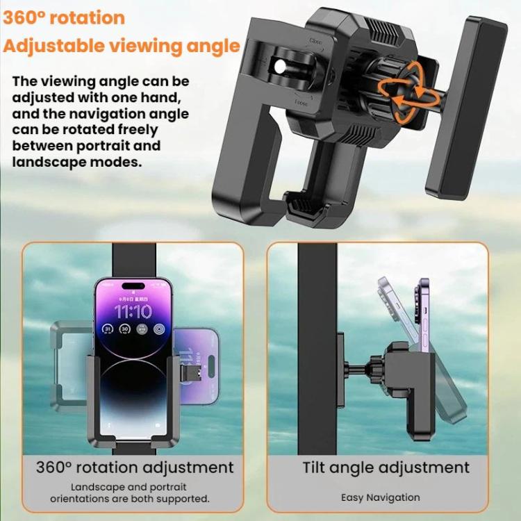 Golf Cart Magnetic No Block The Camera Lens Phone Holder, YYS-728
