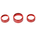 For Dodge Durango / Challenger 3pcs /Set Car Center Console Knob Trim Ring
