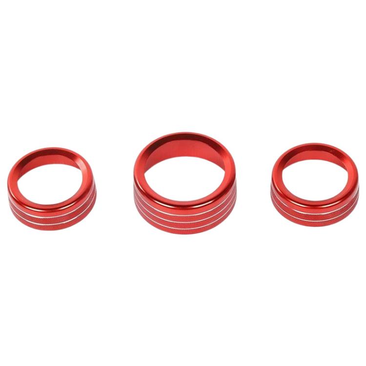 For Dodge Durango / Challenger 3pcs /Set Car Center Console Knob Trim Ring
